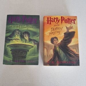 Harry Potter and the Half-Blood Prince & The Deathly Hallows by first US Edition